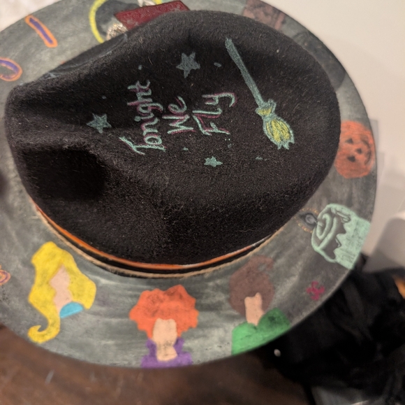 Hocus Pocus Halloween Custom Painted Hat - Picture 6 of 6